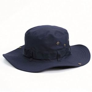 Nouveau chapeau de pêcheur unisexe en coton 100% pour l'été, style safari, décontracté, sportif, quotidien, avec sangle réglable, protection solaire - Product Image 4