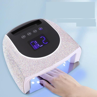 Sèche-ongles en gel diamanté de haute qualité 96W, lampe à ongles UV LED rechargeable sans fil avec poignée pour salon de manucure