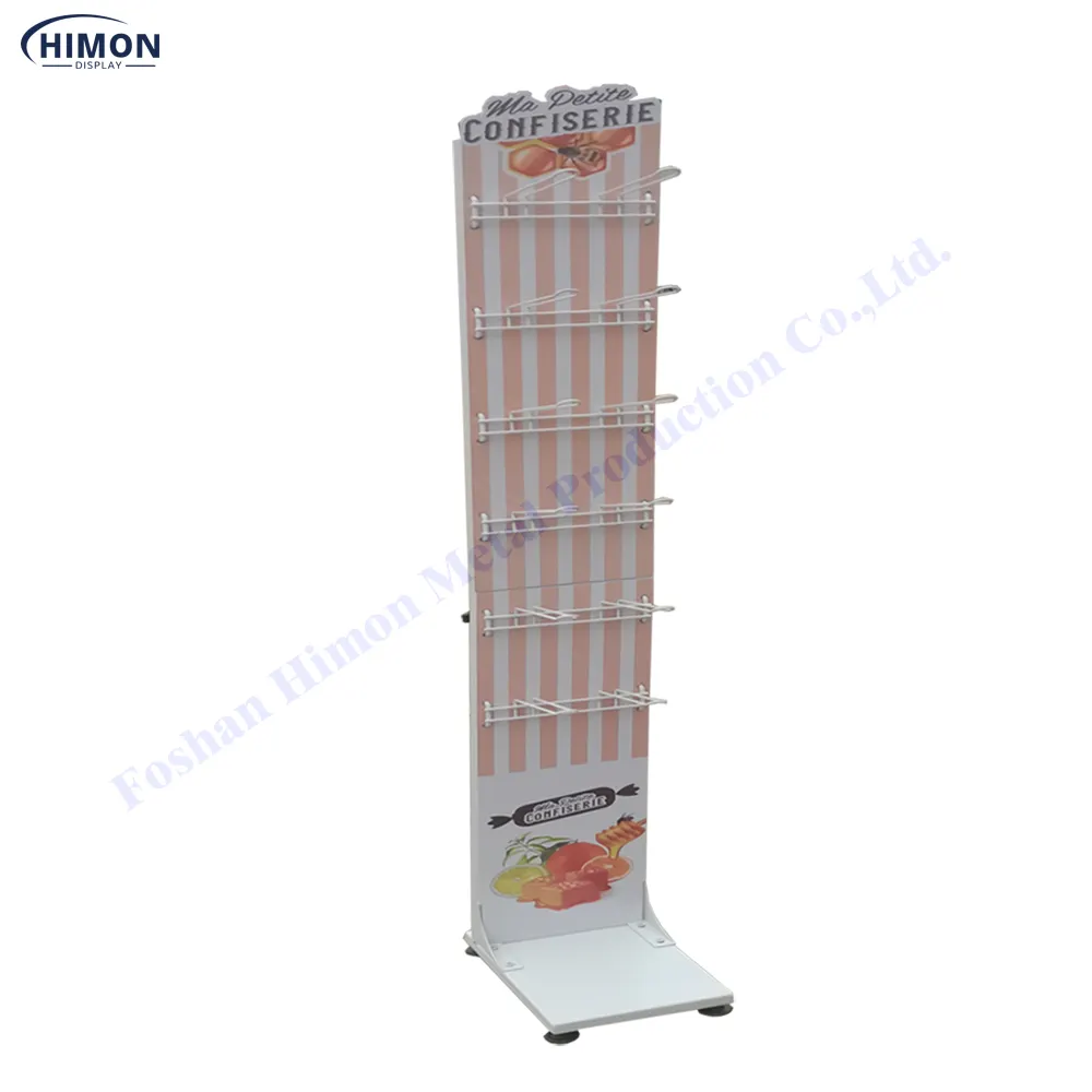 Point of sales retail grocery store shop display goods display shelf and rack for hanging candy