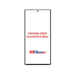 Vidro OCA curvo para Samsung S20 S20 + S20U Edge Outer Glass Front Substituição