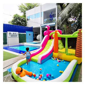 Hot Amusement <b>Inflatable</b> Bouncer With <b>Water</b> <b>Slide</b> With Pool for Children Playground 93005 Inflat House Hot Amusement Infl - Product Image 1