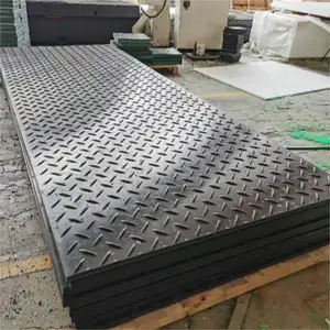 Temporäre rutschfeste Engineering-Platte Lehm Straße Polyethylen-Pflasterbrett HDPE-Bogen Polymer Unterbaustoff Kunststoffmaterial