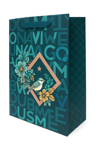 ถุงของขวัญช้อปปิ้งกระดาษลายศิลปะแบบหรูหราเป็นมิตรกับสิ่งแวดล้อมใช้ในซูเปอร์มาร์เก็ตส่งเสริมการขาย - Product Image 2