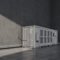 Système de stockage d'énergie conteneurisé B1 5 MWh, batterie lithium-ion 1500 V CC à refroidissement liquide pour réseau industriel