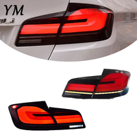 Feux arrière LED personnalisables pour BMW Série 5 F10 F18, rouge, plug and play, mise à niveau des feux arrière