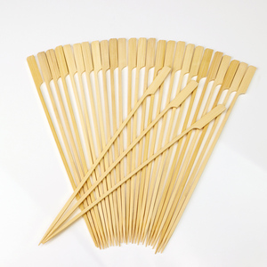 Brochettes en bambou écologiques Teppo 100% bambou de qualité alimentaire supérieure, bâtonnets jetables pour viande, fruits de mer, nourriture de rue, <span class=keywords><strong>kebab</strong></span> - Product Image 3