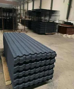 1340*420mm Classical Tile Color Stone Coated Metal Roofing Tile Price And Circular Ridge Sheet