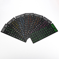 Autocollants de Clavier Personnalisés par le Fabricant, Impression en Plusieurs Langues (AZERTY, Espagnol, Anglais, Hébreu, Français, Russe, Arabe) pour Ordinateur Portable