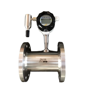 工場用デジタルフランジ付きステンレス鋼タービン流量計、大口径油/流体パイプライン用、高流量精度、OEM対応 - Product Image 1