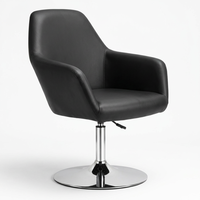 JOHOOFURNITURE Chaise de bar en cuir PU noir, fauteuil à dossier réglable en hauteur, pour comptoir, vente en gros, usage commercial pour pub