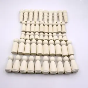 DIY Crafts Wooden Dolls Unfinished Wooden Peg Doll Unfinished Wooden People for DIY and Painting for Craft Art Projects