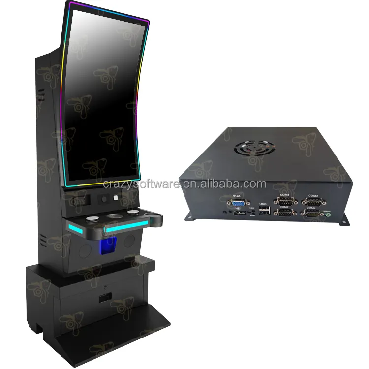 2024 logiciel populaire 43 pouces Multi Nudge 5 en 1 Arcade Amusement Machine incurvée USA Skill Game Cabinets