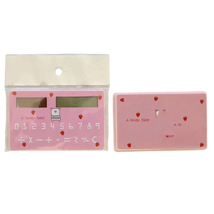 Copllent Sáng Tạo Điện Tử Máy Tính Mini Thẻ Lớn Hiển Thị <span class=keywords><strong>8</strong></span> Bit Siêu Mỏng Năng Lượng Mặt Trời Powered Máy Tính Kỹ Thuật Số - Product Image 2