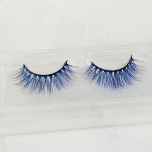 Wholesale 3d silk eyelash colorful handmade 3d false eyelashes eyelash mink with packing box and private label - Product Image 6
