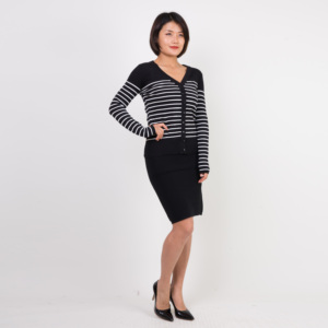 Mới đến thanh lịch giản dị mù<span class=keywords><strong>a</strong></span> thu Áo len thiết kế thời trang cộng với kích thước Womens váy ngắn - Product Image 2