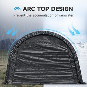 12 * 24ft Portable En Acier Étanche Durable Haute Qualité Pliable Arche Voiture Parking Tente Auvent Abri <span class=keywords><strong>Moto</strong></span> <span class=keywords><strong>Garage</strong></span> Bas <span class=keywords><strong>Prix</strong></span> - Product Image 5