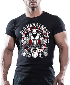 T-shirts d'entraînement, vêtements de gymnastique pour hommes, avec impression personnalisée et matériel de haute qualité, bon marché - Product Image 2