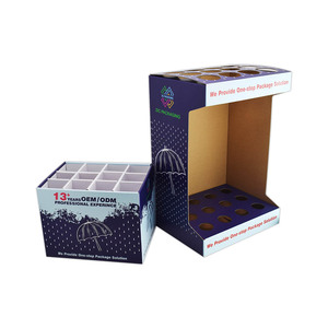 Bán lẻ Kệ các tông truy cập hàng đầu hiển thị đứng hiển thị siêu thị cửa hàng gấp carton giấy các tông sóng hộp hiển thị - Product Image 3