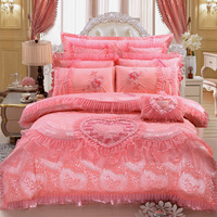 Parure de lit de luxe en gros, ensemble de couette et draps de mariage, taille King et Queen