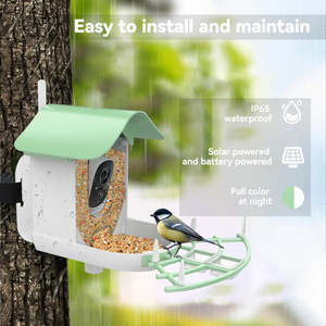 เครื่องให้อาหารนกอัจฉริยะแบบกลุ่มสไปรท์พร้อมกล้องเครื่องให้อาหารนกฮัมมิงเบิร์ดพลังงานแสงอาทิตย์สำหรับกลางแจ้งกล้องป้อนนก1080P - Product Image 5