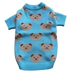도매 유럽 미국 패션 디자인 트렌드 개 스웨터 고양이 옷 애완 동물 터틀넥 스웨터 애완 동물 개 의류 의류