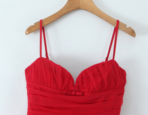 Abito Rosso Sexy con Scollo a V, <span class=keywords><strong>Vestito</strong></span> Corto <span class=keywords><strong>da</strong></span> <span class=keywords><strong>Principessa</strong></span>, Mini Abito Chic con Fiocco per Donne, Dolce Abito <span class=keywords><strong>da</strong></span> Signora - Product Image 2