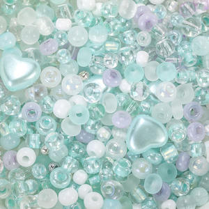 Perles de riz en verre mélangées colorées, perles en vrac pour accessoires de bijoux DIY, bracelets, chaînes de téléphone portable, fabrication artisanale pour kit de matériaux - Product Image 6