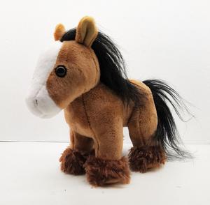 Cavallo di Peluche Personalizzato OEM Prodotto in Cina, in Poliestere con Imbottitura in Cotone PP, Morbido Marrone, Regalo per Bambini - Product Image 2