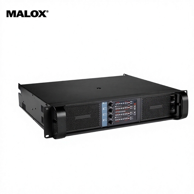 MALOX Professional High Power Amplifier FP-10000Q 8 Ohm Impedance Metal Shell 4 Channels 20Hz-34kHz 1350W/2100W/2500W*4CH 2-Year