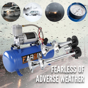 Compresor <span class=keywords><strong>de</strong></span> Aire Portátil para Auto Modificado, 12v 120psi, Azul, 6l, Bomba <span class=keywords><strong>de</strong></span> Aire Personalizada para Auto, Kit <span class=keywords><strong>de</strong></span> Tanque con Bocina - Product Image 4