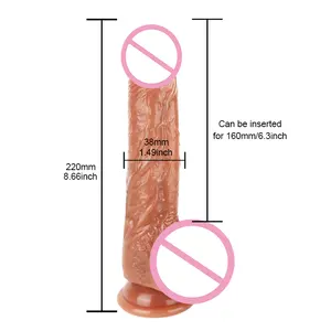 Brinquedo de silicone para mulheres, brinquedo sexual de borracha para pênis artificial, vibrador grande de silicone líquido de alta qualidade