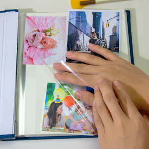 Álbum de fotos personalizado clásico, tamaño portátil, cubierta de lino, álbum de fotos de aniversario, Álbum Familiar de boda de 12 pulgadas para bebé - Product Image 2