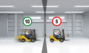 Nhà máy kho cho người đi bộ an toàn xe nâng gần hệ thống cảnh báo chống va chạm GPRS Mạng IP65 không thấm nước - Product Image 5