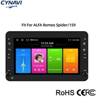 ALFA 159 Android DSP avec écran partagé, GPS intégré, support de tableau de bord, lecteur CD stéréo, USB et Mirror Link, DVR, caméra de recul, TPMS