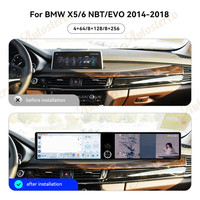 Double écran 25 pouces Carplay Android 14 pour BMW X5 F15 X6 F16 X5M X6M 2014-2018 Lecteur multimédia de voiture GPS Navigation Head Unit