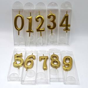 Оптовые роскошные бездымные парафиновые свечи-цифры для дня рождения, Хэллоуина и Рождества по цене поставщика - Product Image 4