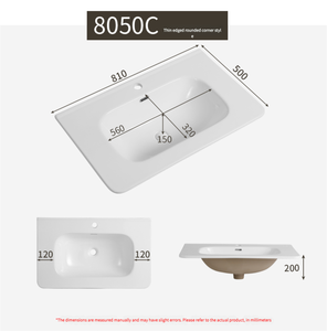 Modern White Ceramic Retangular Banheiro Vanity Wash <span class=keywords><strong>Basin</strong></span> Atacado Sanitary Ware Lavabo Retangular Pia Do Banheiro - Product Image 5