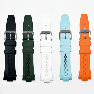 Bracelet de montre en silicone souple respirant et élastique personnalisé pour <span class=keywords><strong>Prx</strong></span> 9mm/11mm Powermatic <span class=keywords><strong>80</strong></span> automatique - Product Image 2