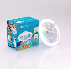 Ventilateur de plafond moderne et silencieux gris unique à 3 pales avec télécommande, fonction oscillante et lampe intégrée - Product Image 6