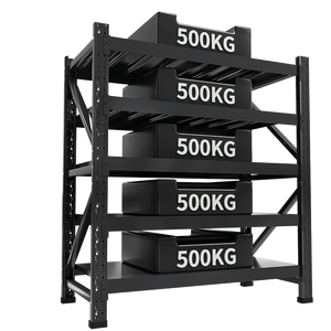 Étagère en fer angulaire économique, montage <span class=keywords><strong>simple</strong></span>, capacité de charge fiable pour la maison, le garage, le sous-sol et le petit studio. - Product Image 1
