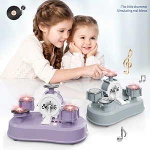 Mini tambor eléctrico creativo para niños, instrumento de percusión con soporte, juguete para educación temprana - Product Image 4