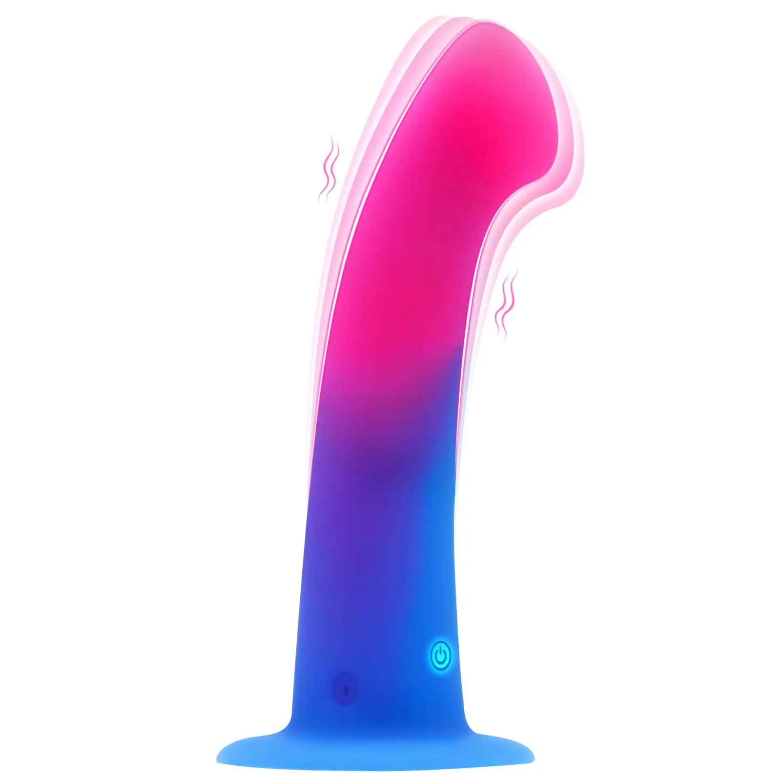 Curved Shaft and Balless G Spot Liquid Silicone Dildo Vibrator Anal Sex  Toys Vibrating Fantasy Lifelike Dildo for Women Men
