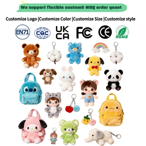 ODM/OEM ASTM certificata Unisex di alta qualità Stand up in vinile peluche bambola giocattolo Custom PVC viso di cotone imbottito animale materiale simpatico divertente - Product Image 4