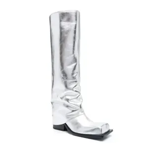Botas Baddie Barrel - Plateadas - Product Image 2