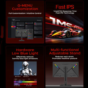 Moniteur de jeu incurvé 19/24/27/32/34 pouces 2K/<span class=keywords><strong>4K</strong></span>/5K <span class=keywords><strong>144Hz</strong></span>/165Hz LCD IPS écran d'ordinateur de bureau <span class=keywords><strong>PC</strong></span> - Product Image 4