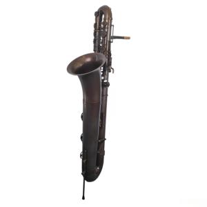 Saxophone <span class=keywords><strong>basse</strong></span> en Si bémol de qualité professionnelle, une octave en dessous du saxophone ténor, avec finition patinée vintage - Product Image 4