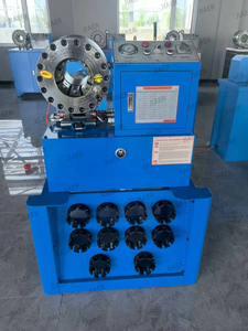 Machine <span class=keywords><strong>à</strong></span> <span class=keywords><strong>sertir</strong></span> les flexibles hydrauliques industriels de 1/4'' <span class=keywords><strong>à</strong></span> 2'' avec système de moules <span class=keywords><strong>à</strong></span> changement rapide, sertisseuse haute précision avec 10 jeux de matrices, certifiée CE - Product Image 6