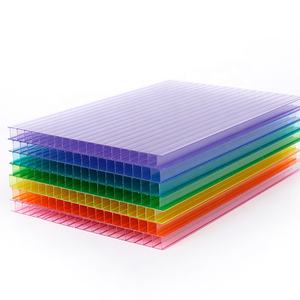 Twin Wall Pc Hollow Sun Sheet Hojas <span class=keywords><strong>de</strong></span> <span class=keywords><strong>policarbonato</strong></span> Precio 4Mm 6Mm 8Mm 10Mm Placa <span class=keywords><strong>de</strong></span> <span class=keywords><strong>policarbonato</strong></span> - Product Image 1