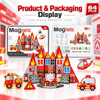 Mini tuiles magnétiques en métal, blocs de construction magnétiques de 3,75 cm, jouet éducatif STEM portable pour les tout-petits, les garçons et les filles