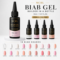 Gel Constructeur BIAB Sans HEMA ni TPO, Auto-Nivelant, à Tremper, pour Ongles, 30ml (OEM/ODM)